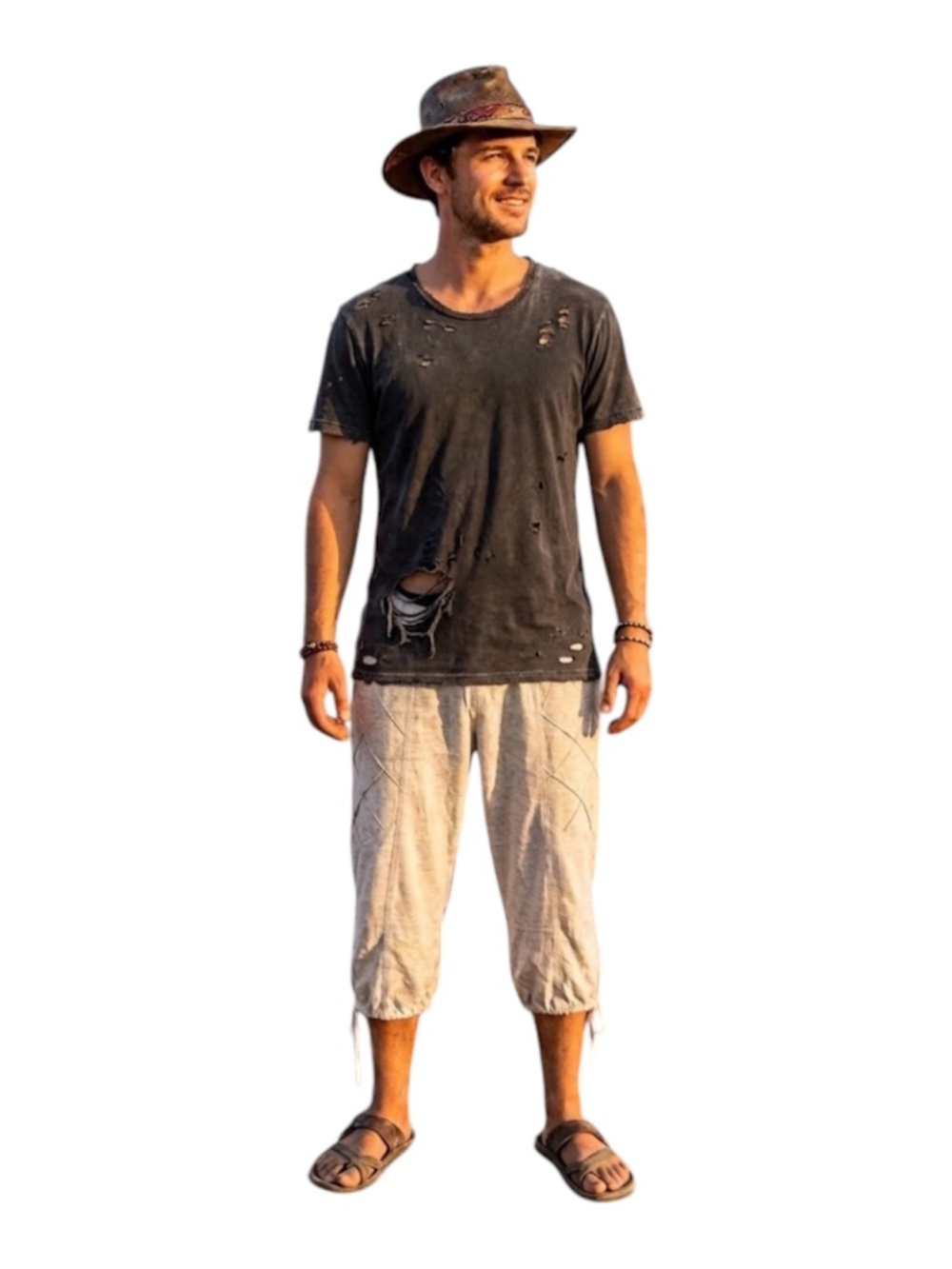 Mishu Lucid Shorts Sz L Gray Unisex Comfort Jersey Festival Yoga Boho Urban Soft